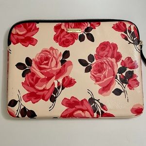 Kate Spade Leather Floral Laptop Case